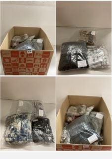 BOX OF CLOTHES TO INC NEW BALANCE SHORTS IN CREAM SIZE - M