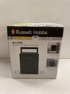 RUSSELL HOBBS 8 LITRE BLACK GLASS COOLER