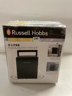 RUSSELL HOBBS 8 LITRE BLACK GLASS COOLER