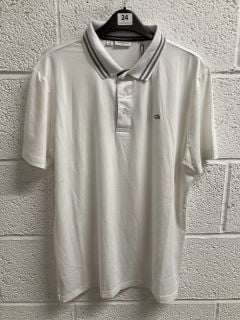 CALVIN KLEIN GOLF POLO SHIRT IN WHITE SIZE UK S