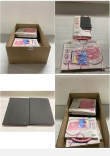 BOX OF ITEMS TO INC GOJI UNIVERSAL 8" FOLIO TABLET CASE