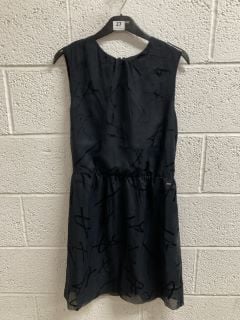 ARMANI EXCHANGE WOMENS DRESS IN BLACK SIZE UK 10