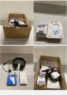 BOX OF ITEMS TO INC LOGIK HD PRO WEBCAM