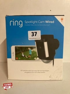 RING SPOTLIGHT CAM WIRED OUTDOOR SECURITY CAMERA & SPOTLIGHT - RRP £119