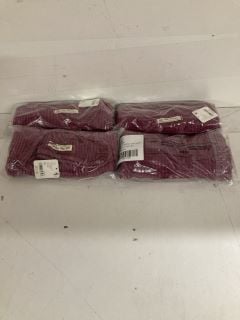 4 X ROLL WITH IT THERMAL TOPS IN WINE RED - SIZE XS - TOTAL RRP £176