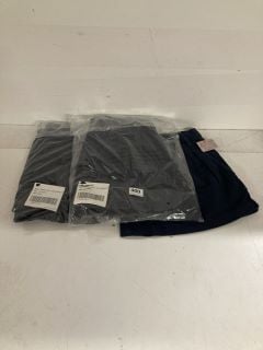 3 X PAIRS OF BILLIE CHINO SHORTS IN NAVY -SIZE UK 6 - TOTAL RRP £210