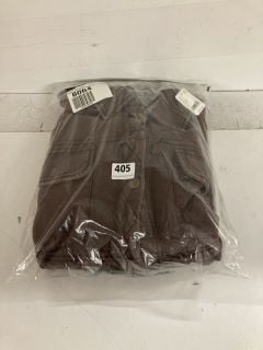 DAWSON CHORE DESIGNER JACKET IN BROWN - SIZE XS - RRP $128