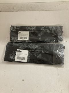 2 X POPPY MESH MINI SKIRTS IN BLACK - SIZE S - TOTAL RRP £120