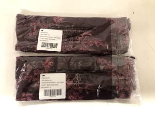 2 X POPPY MESH MINI SKIRTS IN MULBERRY - SIZE S - TOTAL RRP £120