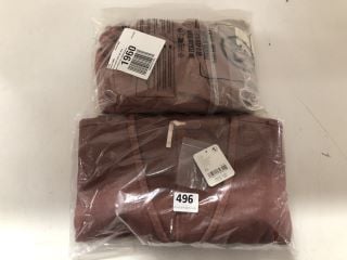 2 X SO FRESH DESIGNER SETS IN BROWN - SIZE XS - TOTAL RRP £156