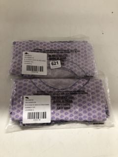 2 X GARNER DESIGNER TEES IN LAVANDER - SIZE S - RRP £116