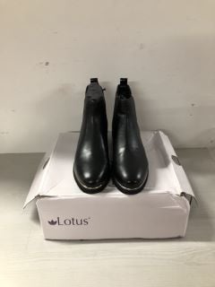 WOMENS LOTUS BLACK HEELED BOOTS - SIZE UK 4