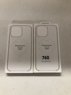 2 X APPLE IPHONE 15 PRO PHONE CASES