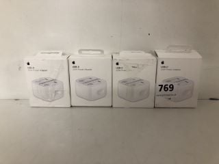 4 X APPLE USB-C 20W POWER ADAPTER