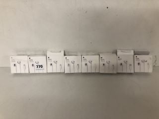 8 X APPLE EARPODS WITH LIGHTNING CONNECTOR