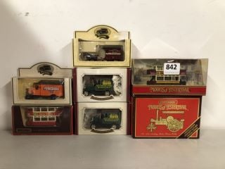 QTY OF VINTAGE COLLECTABLE MODEL CARS TO INCLUDE LLEDO YORKSHIRE TEA VAN