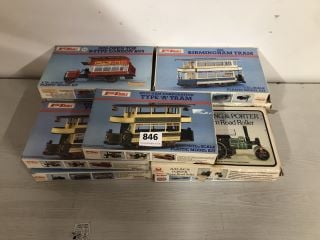 QTY OF KHL KRAFT VINTAGE COLLECTABLE MODEL TRAMS & CARS