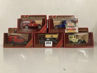 5 X MATCHBOX MODELS OF YESTERYEAR METAL CARS TO INCLUDE Y-25 1910 RENAULT TYPE AG