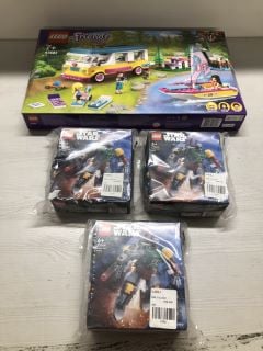 4 X ITEMS TO INCLUDE LEGO STAR WARS BOBA FETT MECH (6+)