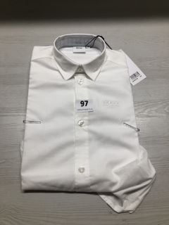 BOYS HUGO BOSS POLO IN WHITE - SIZE 10 MONTHS