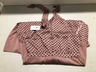 WOMENS TED BAKER POLKA DOT DRESS IN DUSKY PINK - SIZE 4