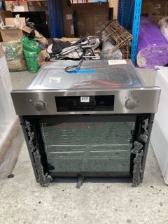 HOOVER SINGLE ELECTRIC OVEN MODEL HOC3158IN RRP £329 (SMASHED GLASS)