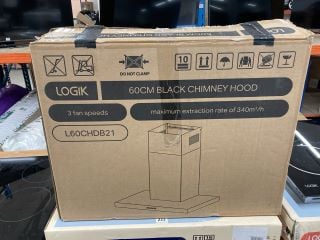 LOGIK CHIMNEY HOOD MODEL L60CHDB21 RRP £79