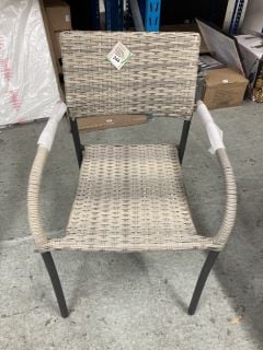 RATTAN STACKABLE GARDEN CHAIR