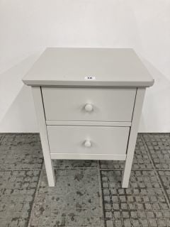 JOHN LEWIS WILTON TWO-DRAWER BEDSIDE TABLE RRP £109