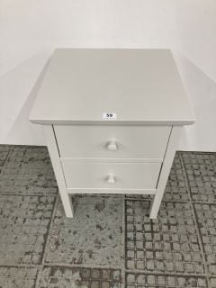 JOHN LEWIS WILTON TWO-DRAWER BEDSIDE TABLE RRP £109