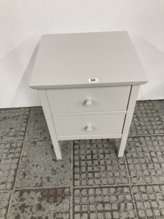 JOHN LEWIS WILTON TWO-DRAWER BEDSIDE TABLE RRP £109