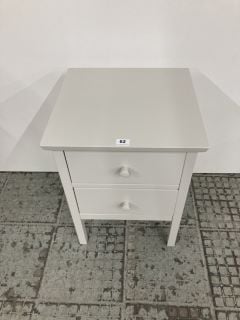 JOHN LEWIS WILTON TWO-DRAWER BEDSIDE TABLE RRP £109