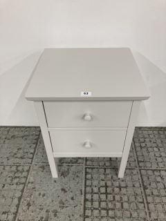 JOHN LEWIS WILTON TWO-DRAWER BEDSIDE TABLE RRP £109