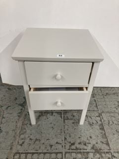 JOHN LEWIS WILTON TWO-DRAWER BEDSIDE TABLE RRP £109