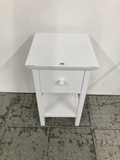 JOHN LEWIS SINGLE DRAWER BEDSIDE TABLE IN WHITE RRP £129