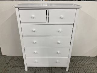 JOHN LEWIS WILTON 4+2 DRAWER CHEST IN WHITE RRP £249