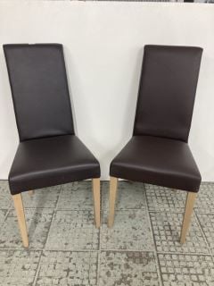 A PAIR OF JOHN LEWIS ANYDAY DINING CHAIRS RRP £199