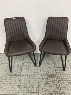 A PAIR OF JOHN LEWIS BROOKS SIDE CHAIRS RRP £269