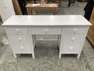 JOHN LEWIS WILTON TWO PEDESTAL SEVEN DRAWER DRESSING TABLE RRP £349