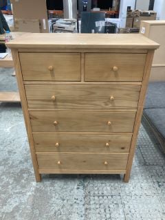 JOHN LEWIS WILTON 4+2 DRAWER CHEST IN PINE RRP £399