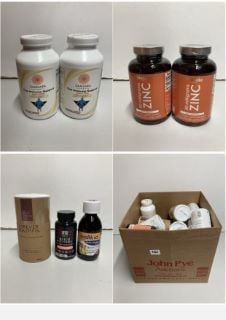 BOX OF PHARMACEUTICAL ITEMS TO INCLUDE VITAMIN SUPPLEMENTS