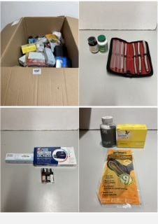 BOX OF PHARMACEUTICAL ITEMS TO INCLUDE VITAMIN SUPPLEMENTS