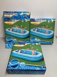 3 X BESTWAY PADDLING POOLS