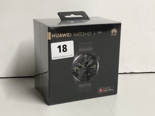 HUAWEI GT3 46MM BLACK FLUOROELASTOMER STRAP RRP:£119 (SEALED)