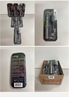 A BOX OF ATOM RECHARGEABLE VAPES (18+ ID REQUIRED)