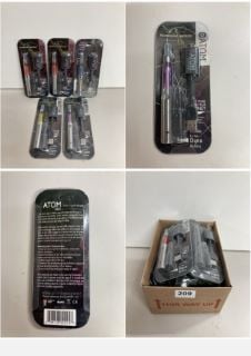 A BOX OF ATOM RECHARGEABLE VAPES (18+ ID REQUIRED)