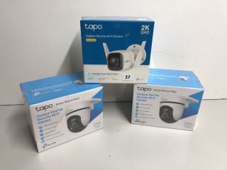 2X TAPO OUTDOOR SECURITY WIFI CAMERAS (SEALED)