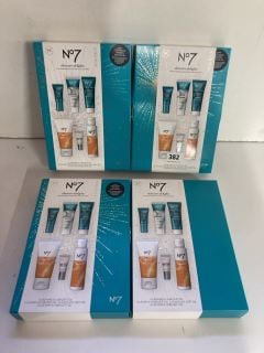 4 X NO.7 SKINCARE GIFT SETS