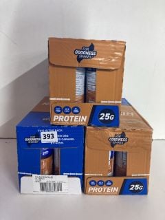 3 X CASES OF PROTEIN SALTED CARAMEL FLAVOUR SHAKES (BBE 03/04/2025)