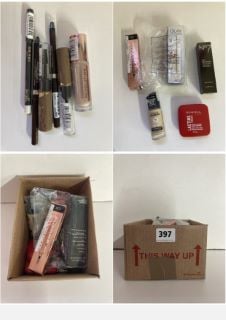 BOX OF MAKEUP ITEMS TO INCLUDE OLAY MOISTURIZER